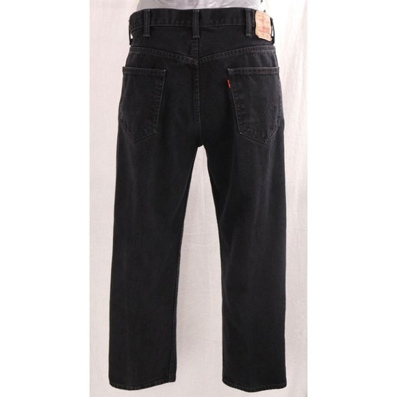 Levi's Other - Levi’s Relaxed Fit 550 Men's 38x30 Blue Jean Black Wash Denim Straight Leg W38 L